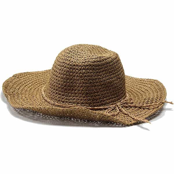 Natural look summer straw hat