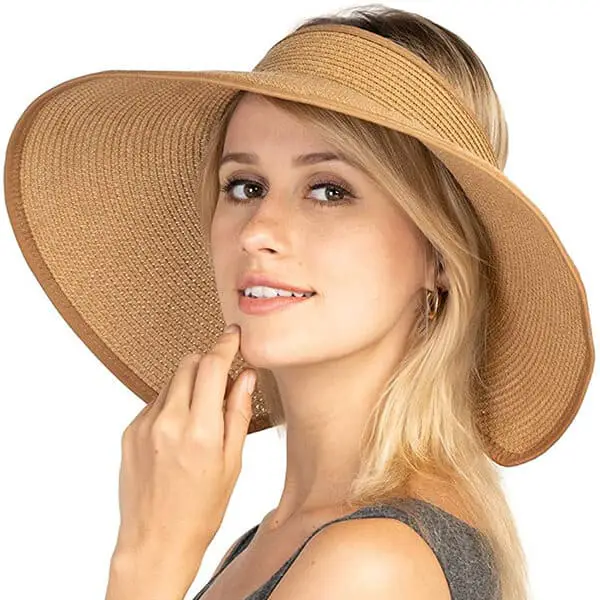 Fashionable women visor hat