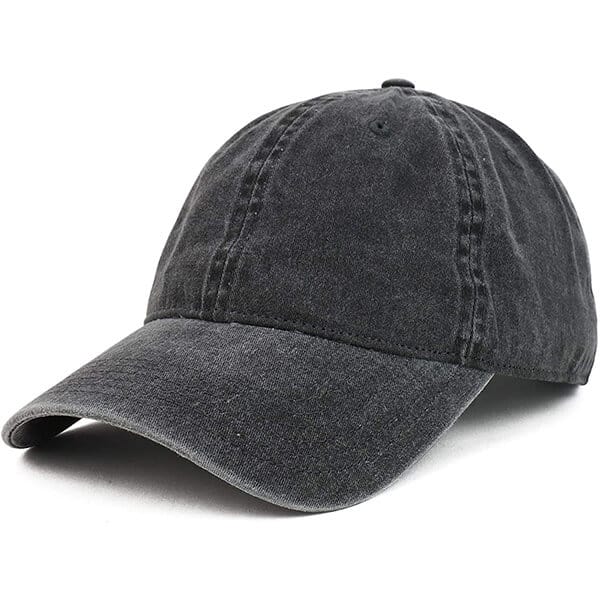 Oversize unstructured baseball cap