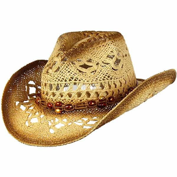 Shapeable straw cowboy hat