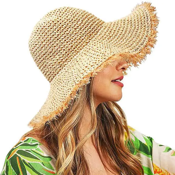 Fringed fedora hats for summer