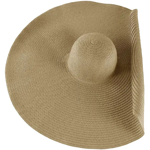 Trendy wide brimmed straw hat