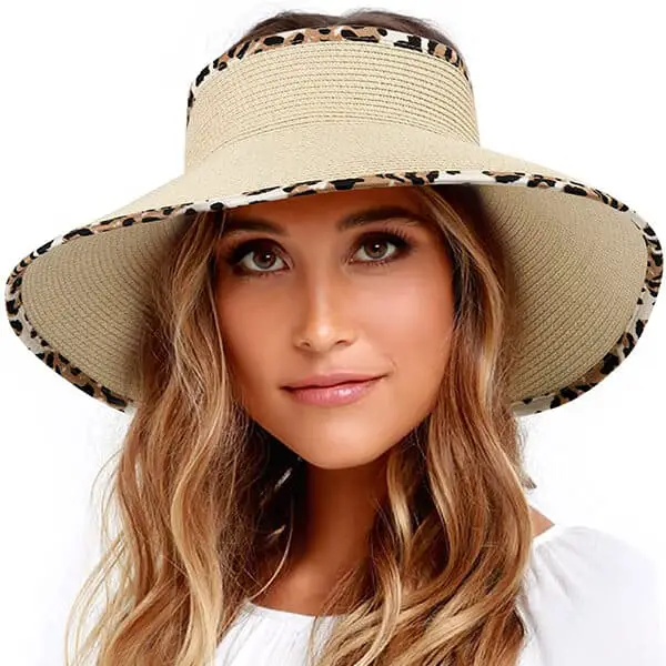 Classic visor hat for ladies