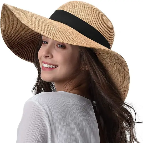 Classy floppy hat with a bow knot