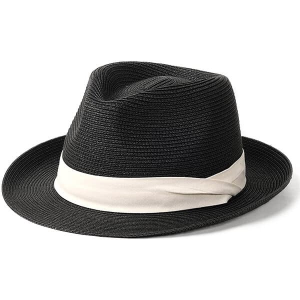 Modern sun hat with a ribbon
