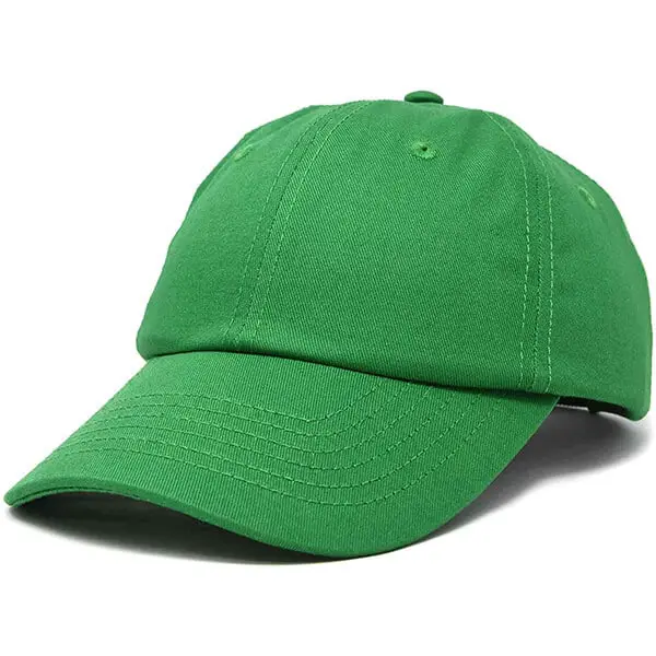 Solid color unstructured baseball cap