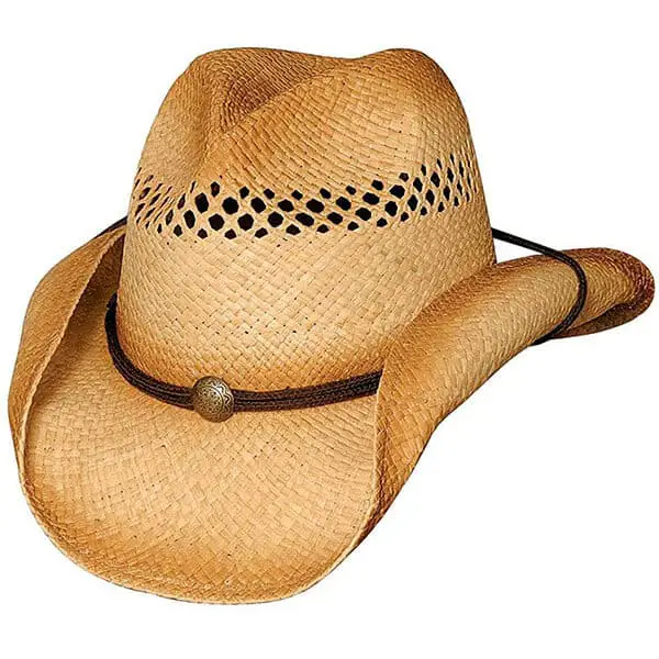Blaze raffia straw cowboy hat