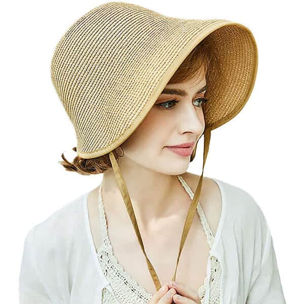 French straw bonnet hat