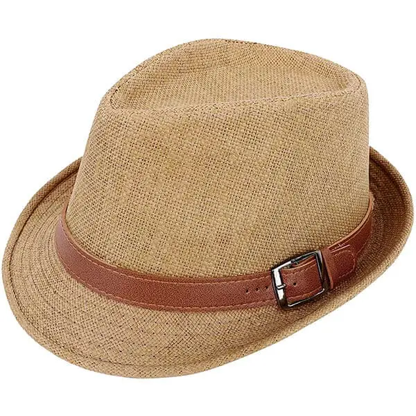Trilby fedora straw hat