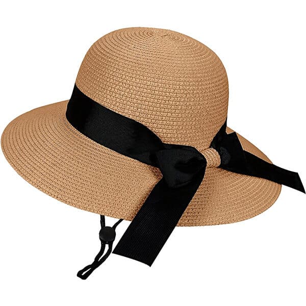 Stylish women's vintage straw sun hat