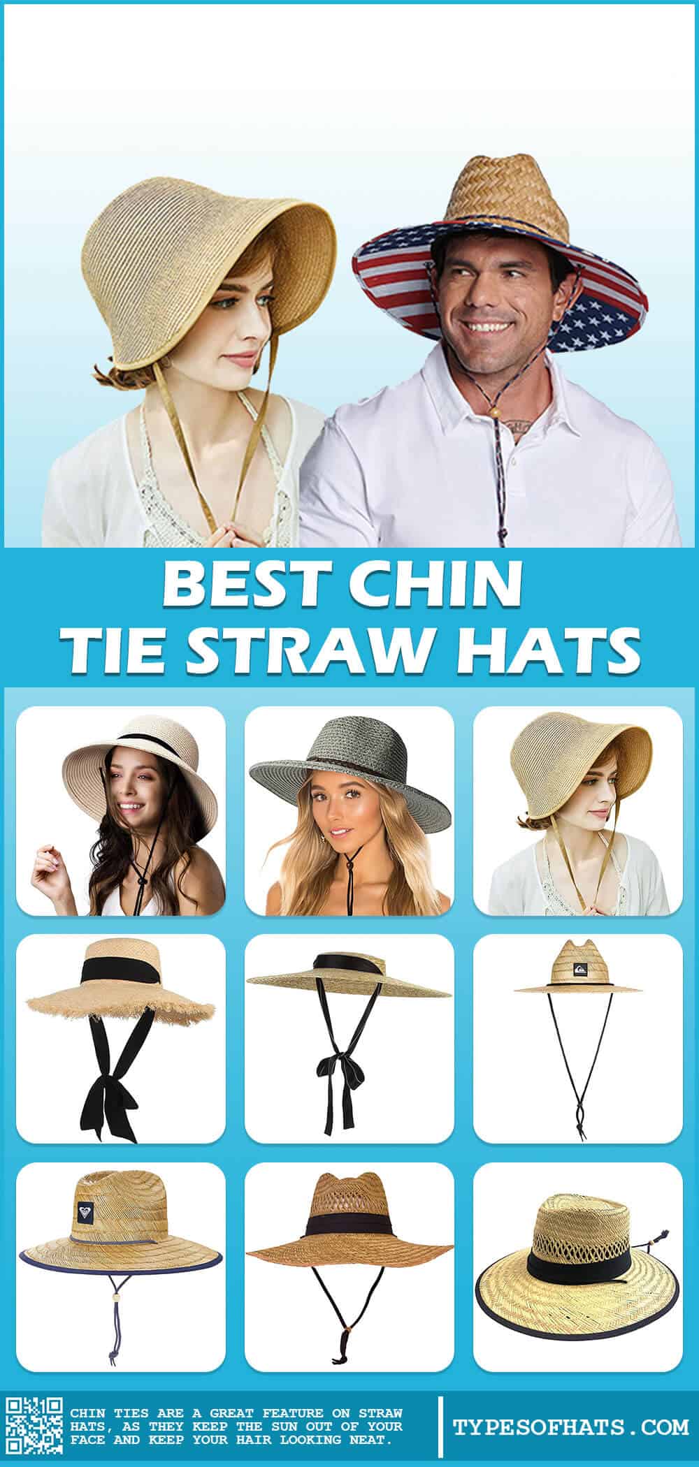 best chin tie straw hats