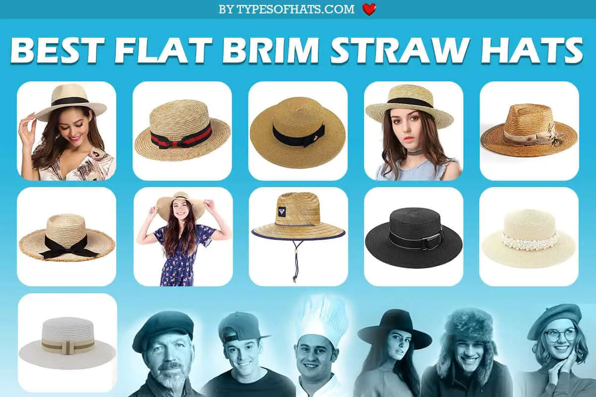 best flat brim straw hats