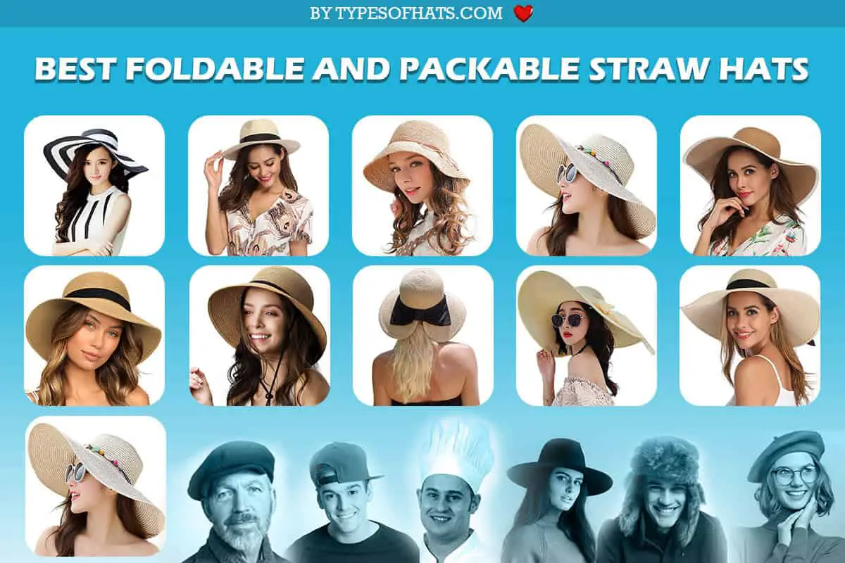 best foldable packable straw hats