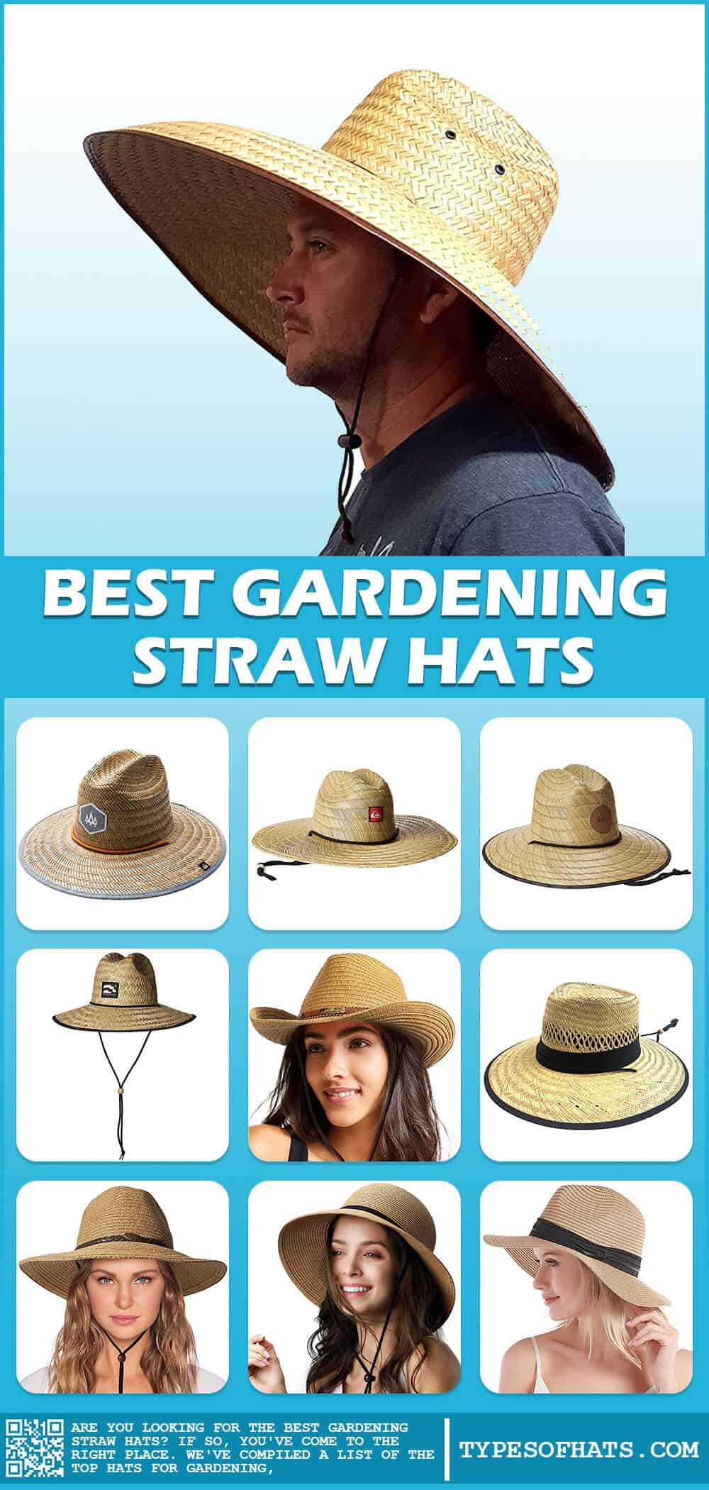 best gardening straw hats