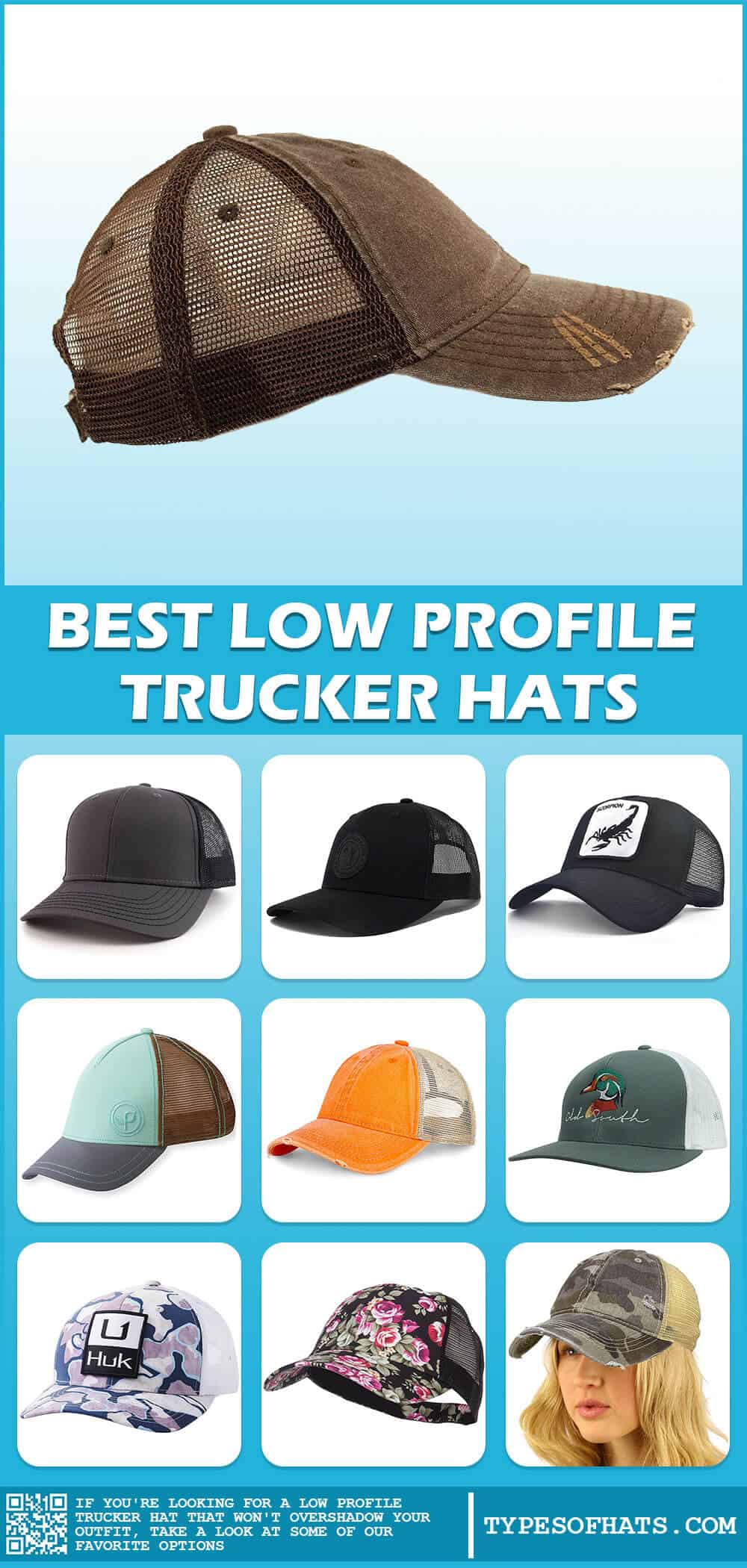 best low profile trucker hats