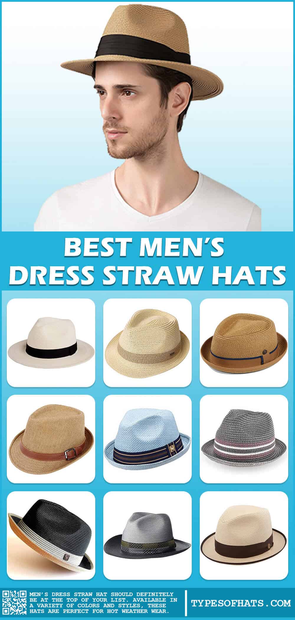 best men’s dress straw hats