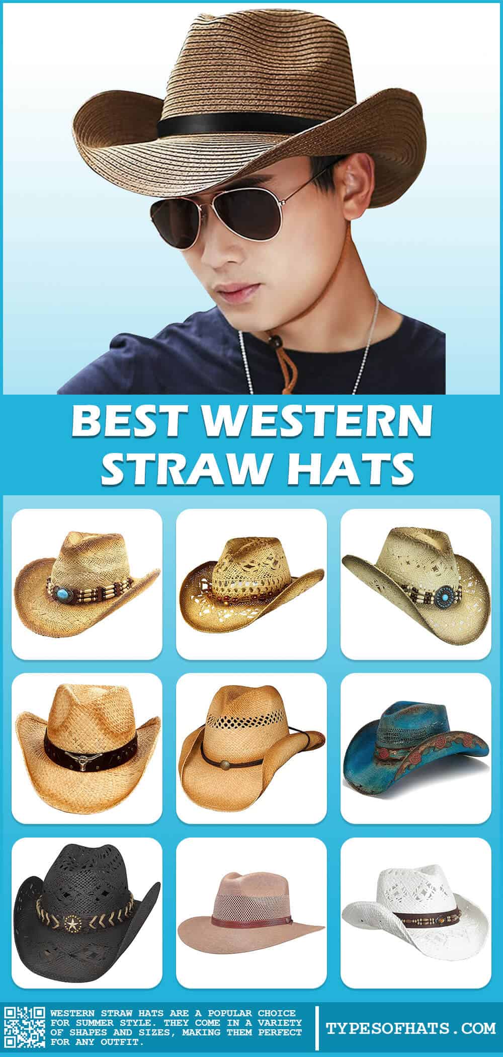 best western style straw hats