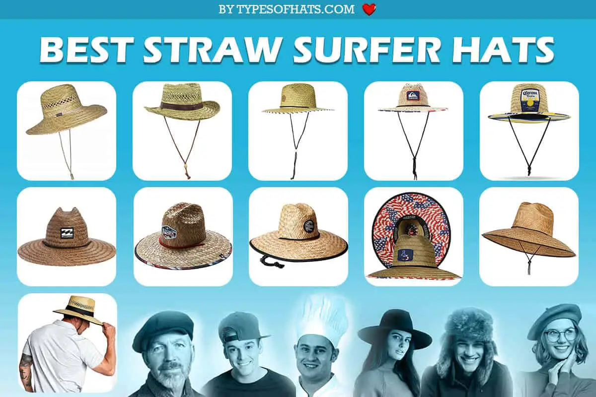 straw surfer hats